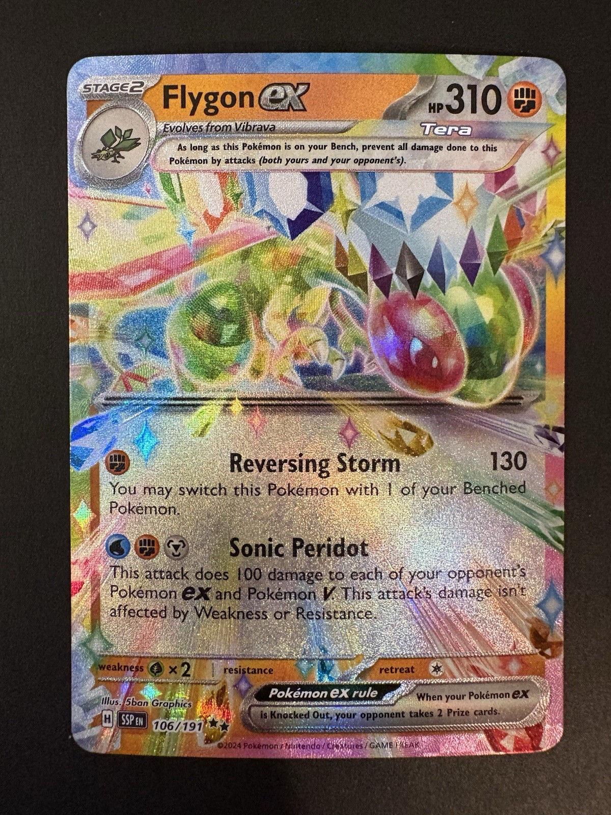 Flygon Ex 106/191 Pokemon Surging Sparks Double Rare NM Pokemon TCG