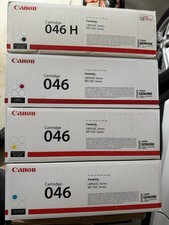 Canon 046 H Black High Yield, 046 Cyan/Magenta/Yellow Standard Yield Toner Set