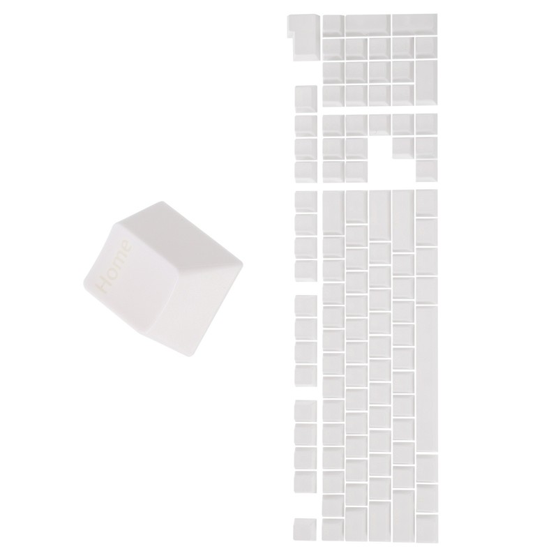 108 Key Pudding Keycap Set for Mechanical Keyboard Layout Double Shot