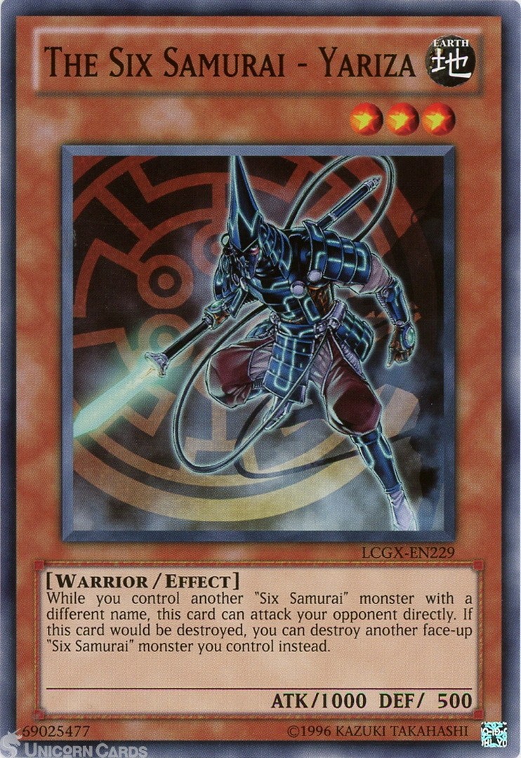 LCGX-EN229 The Six Samurai - Yariza Common UNL Edition Mint YuGiOh Card