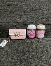 Bath and Body Works Scallop Bow Snap Case PocketBac Holder  Hand Sanitizer Set