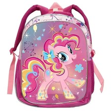 Kids My Little Pony Pinkie Pie School Backpack Girls Cartoon Kindergarten Bag US
