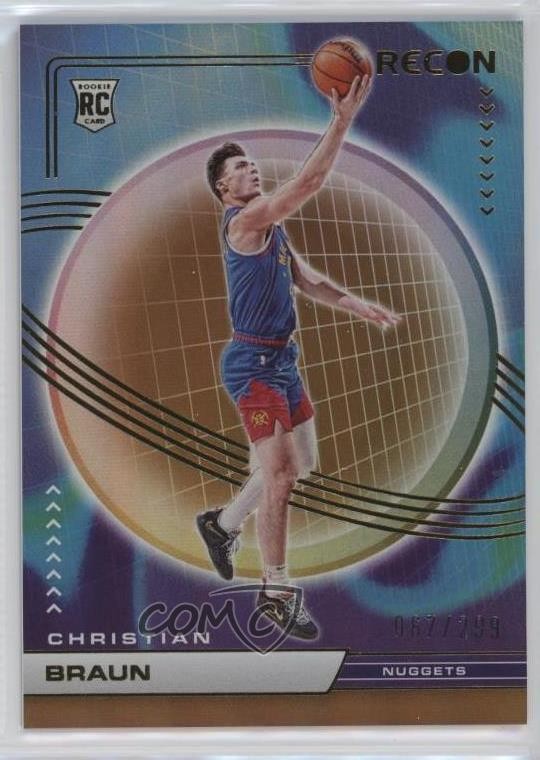 2022 Panini Recon Rookies Holo Bronze 67/299 Christian Braun #244 Rookie RC 13hf