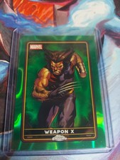 2026 Topps Chrome Marvel Deadpool - Weapon X Wolverine Green Lava SSP 80/99!!!