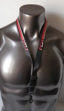 Fox Racing Seca Stripe Aircraft Lanyard Detachable Buckle Flame Red  Multicolor