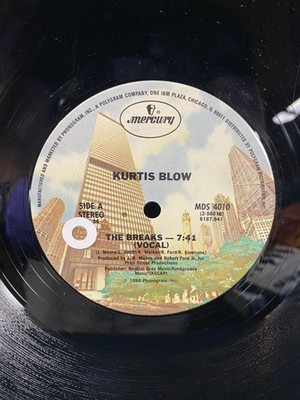 Kurtis Blow The Breaks 1980 Mercury 12 Inch Vinyl Record Single Vocal