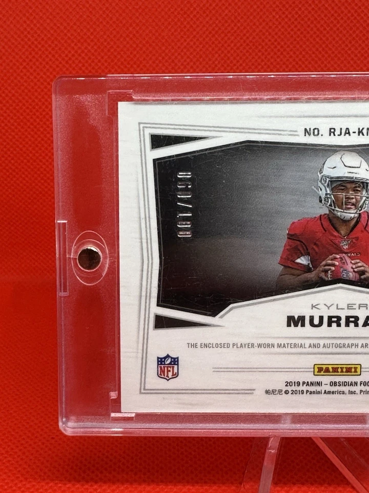 🔥 2019 Panini Obsidian - Rookie Jersey Autographs Kyler Murray /100 🔥 - Image 3 of 3