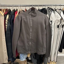 Rick Owens DRKSHDW Jacket Mens Medium Dark Dust Full Zip Funnel Neck Made Italy