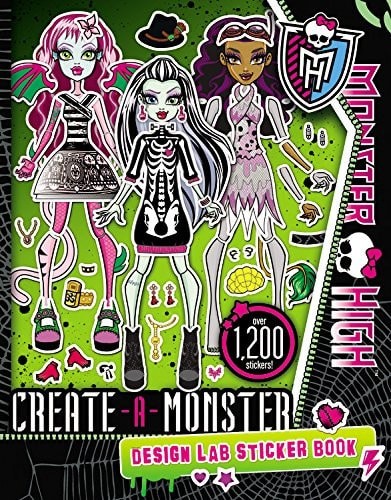 Monster High: Create-A-Monster Design Lab Sticker Book (Paperback)