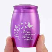 Small Urns for Ashes for Female/Women/Mom/Mother/Grandma/Girl 2.7Inch Mini Pur