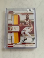 2023-24 Panini National Treasures Kobe Bufkin ROOKIE DUAL PATCH Tri /25 Hawks