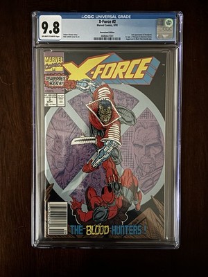 X-Force #2 Newsstand Variant (Marvel Comics) CGC 9.8 Deadpool 2nd Appearance