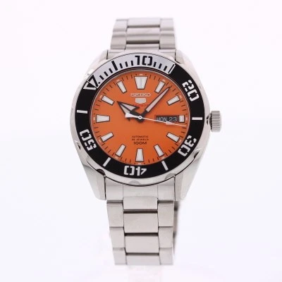 SEIKO SEIKO SRPC55J1  SPORTS Automatic Analog Orange Silver