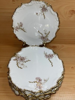 1880-1910 AKCD Klingenberg Dwenger French Limoges Porcelain Salad