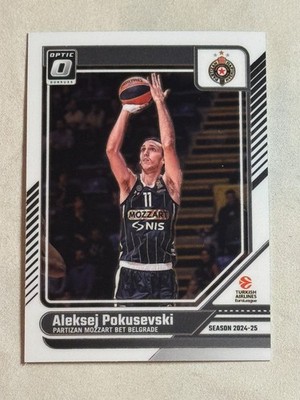 2024-25 Donruss Optic Euroleague Aleksej Pokusevski #129 Partizan Mozzart Bet