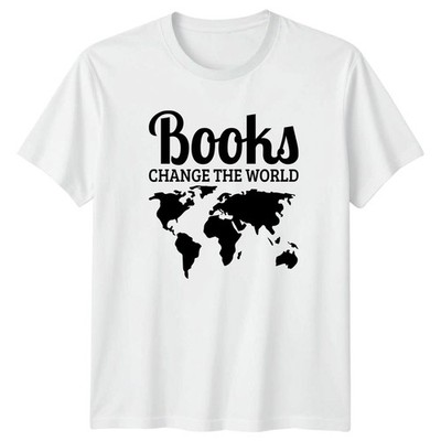 Bücher verändern die Welt T-Shirt Buchliebhaber Bücher Geschenk für Sie und Ihn