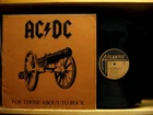 AC/DC - For Those About To Rock We Salute You - Classic Rock Vinyl - 1981 OG