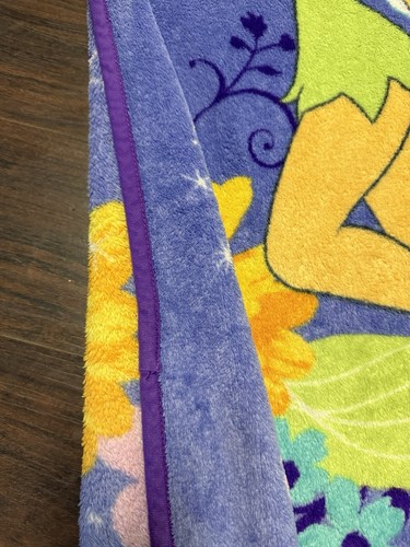 Disney Tinker Bell Wand Purple Small Fleece Blanket - Picture 4 of 9