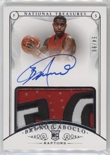 2014-15 Panini National Treasures Rookie 54/99 Bruno Caboclo #118 Patch Auto tq4
