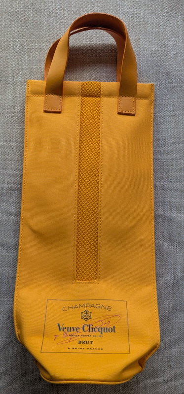 Veuve Clicquot Champagne Bottle Tote Insulated Carrier Bag Orange for  750ml bot