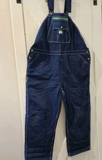 Liberty Bib Overalls Mens 48x30 Blue Denim Farmer Carpenter Workwear Utility