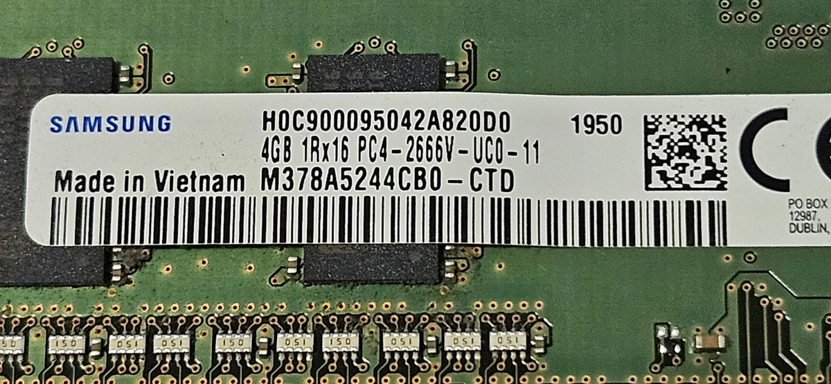 25+ Samsung DDR4 SDRAM 4 GB Capacity per Module Memory (RAM) for