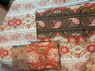 Bundle 3 sisters cotton fabric Moda Park Avenue 3 yds