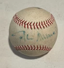 Stan Musial & Bob Feller Hand Signed Baseball HOF JSA On Stan Musial League Ball