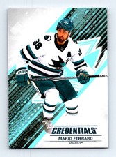#17 2024-25 Upper Deck Credentials | Mario Ferraro San Jose Sharks