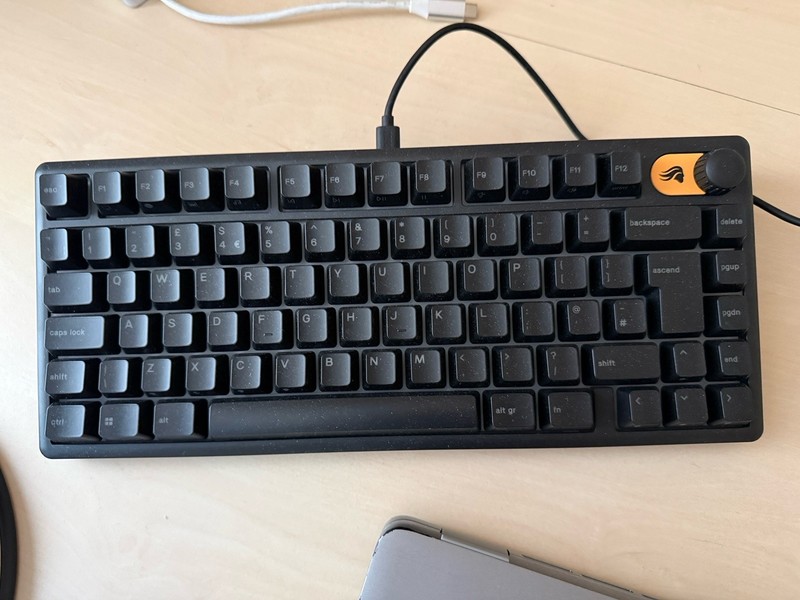 Glorious GMBK 75% TKL Mechanical Gaming Keyboard Black Switch RGB Qwerty A
