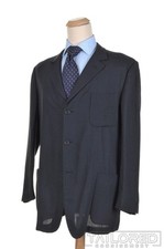 ERMENEGILDO ZEGNA Soft Blue Wool Blend Blazer Sport Coat Jacket - 46 R