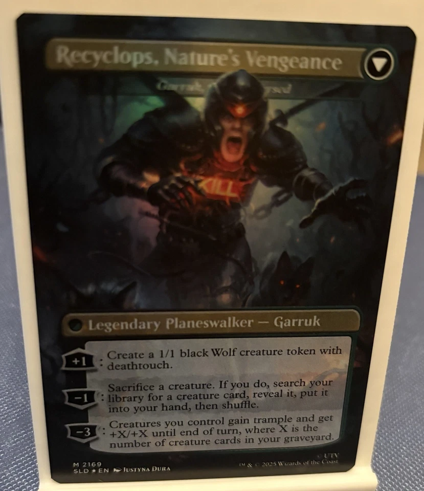 🌟 Recyclops, Eco-Friendly (Garruk) FOIL The OFFICE Secret Lair MTG 🌟 - Image 2 of 2