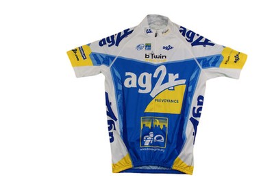 Decathlon AG2R b'Twin Protour Michelin Retro Fahrrad Trikot
