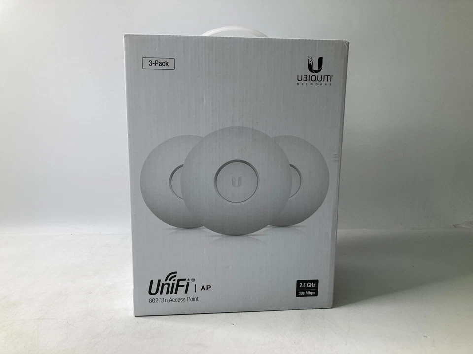 Pack of 3 Ubiquiti Networks WiFi Access point UniFi AP UAP 802.11 b/g/n 2.4GHz - Image 3 of 4