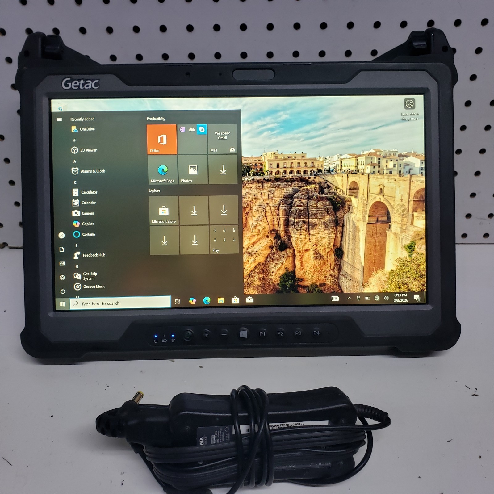 Getac A140 Tablet 14" TOUCHSCREEN i5-6200u@2.30 8GB RAM, 256GB SSD WIN11,  