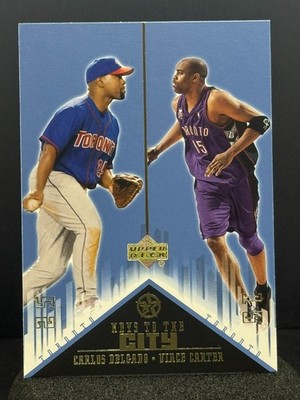VINCE CARTER CARLOS DELGADO 2003 Upper Deck KEYS TO THE CITY #K1 Dual Card
