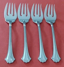4 Reed & Barton COUNTRY FRENCH 18-8 Stainless SALAD FORKS 6 3/8" Japan FreeShip