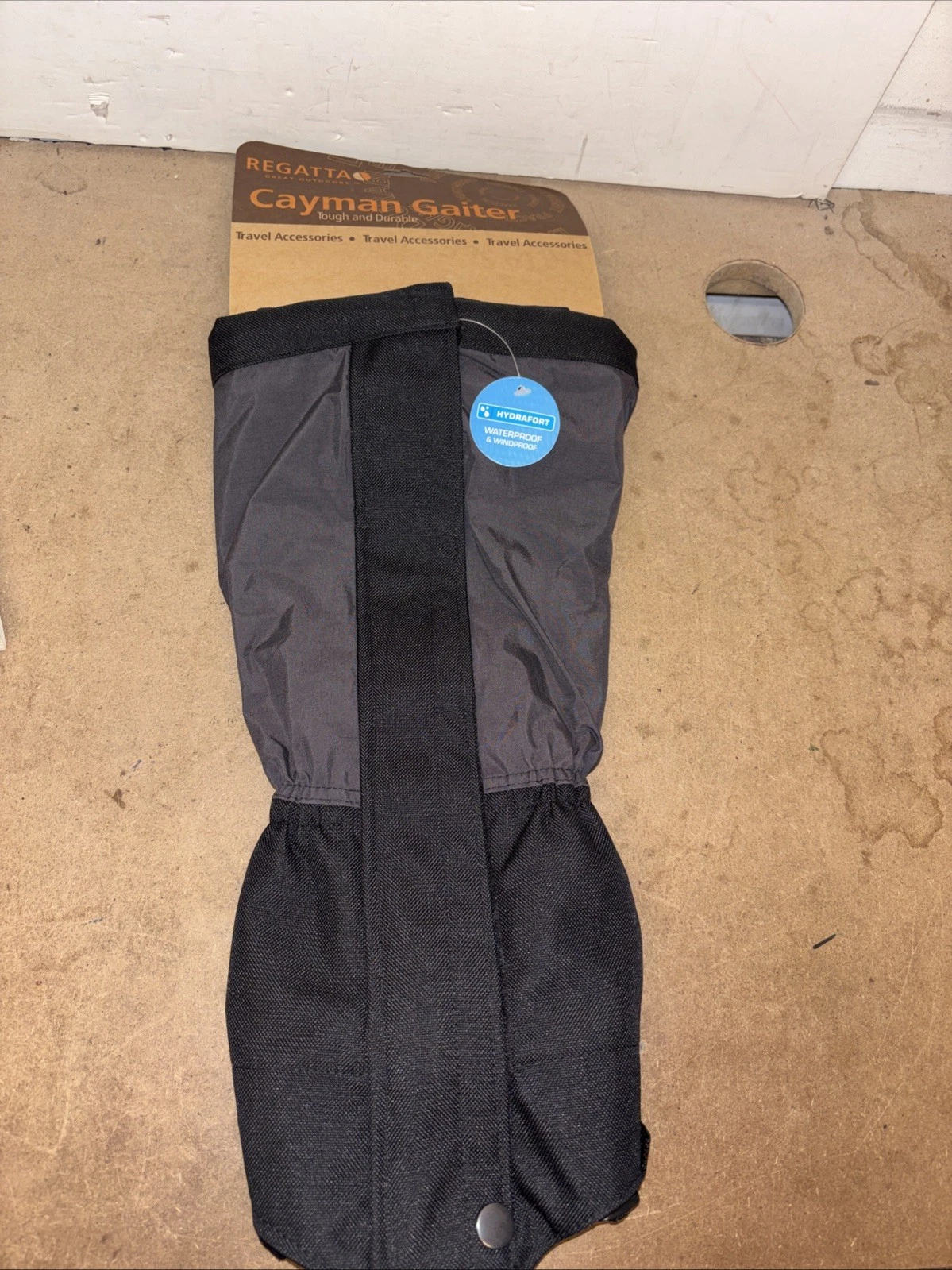 Regatta Cayman Gaiter Hiking Walking Outdoors Accessories Size L/XL Ash Black