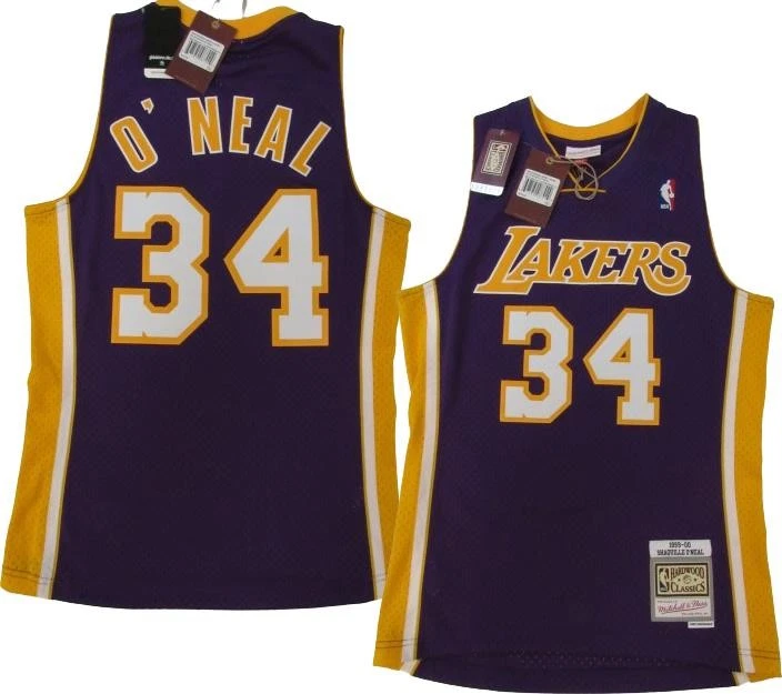 Preços baixos em Roxo shaquille O 'Neal Los Angeles Lakers Roupas