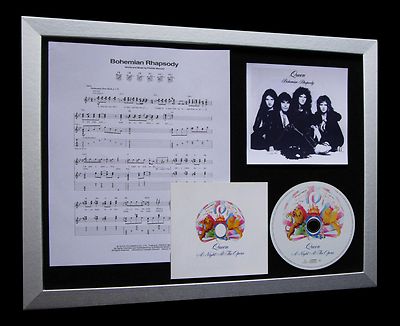QUEEN Bohemian Rhapsody LTD TOP QUALITY CD FRAMED DISPLAY+EXPRESS GLOBAL SHIP!