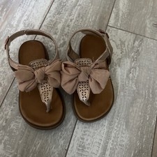 Mia Nude And Rose Gold Sandal Toddler Size 8