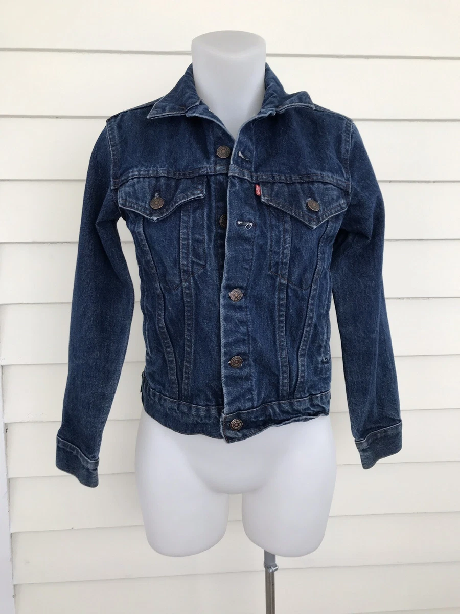 Girls Vintage Levis Jacket 14 Denim Jean Trucker 0216 USA eBay