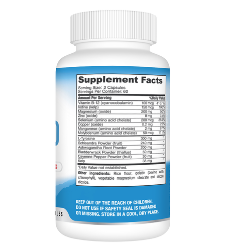 Schilddrüsenunterstützung - Energie- und Stoffwechselergänzung - Best Earth Naturals - Bild 3 von 9