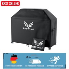 Robuste Grillabdeckung 600D Oxford-Stoff Schwarz, UV-beständig, 147x61x117 cm
