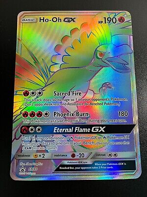 Ho-Oh GX SM80 JUMBO Full Art Black Star Promo Pokemon Card