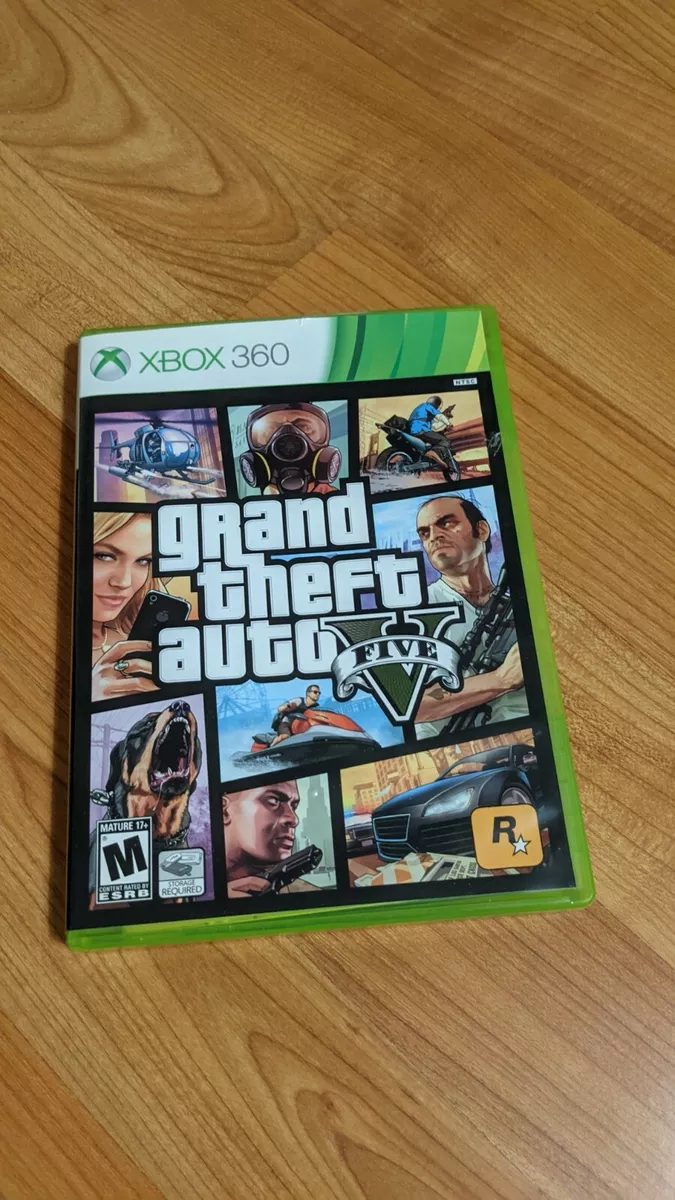 Grand Theft Auto V Microsoft Xbox 360 Disc 1 Only Install Disc GTA 5 & Case.