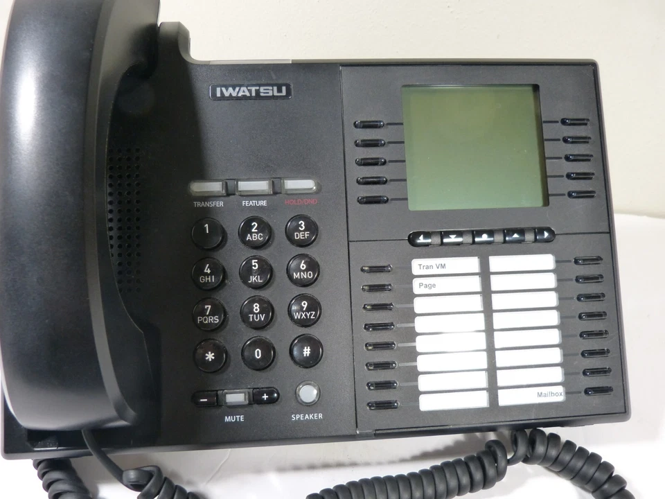 Iwatsu Icon IX-5810 Digital Office Phone 7 Line w/ Handset & Stand - Image 2 of 4