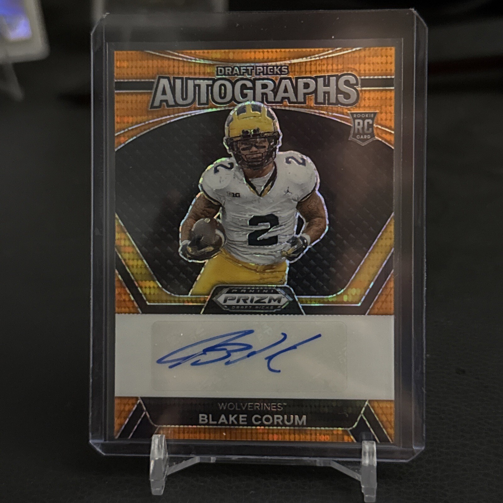 2024 Prizm Draft Picks Blake Corum Auto /49 Michigan Wolverines /Rams #DPA-BCM