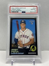 2022 Topps Heritage Jeremy Pena Black Border /50 PSA 10 GEM MINT POP 2 !!!