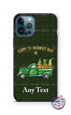  Gnomes on Pick-up Truck St Patrick's Day Phone Case For iPhone Samsung Google